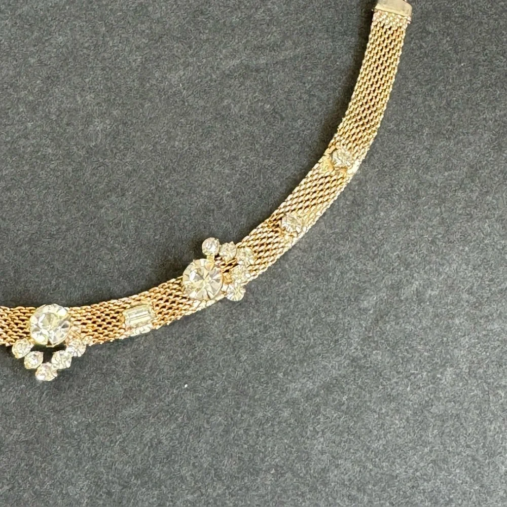 Vintage rhinestone choker